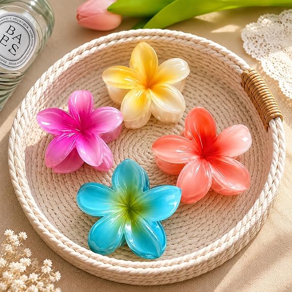 8-Piece Women’s Fashion Jewelry hamper & Hair Accessories Gift Set | Pendant Chain, Charm Bracelet, Oxidised Jhumki Earrings | Satin Hair Bow, Scrunchie & Big Flower Claw Clip | Random Colors & Designs, Raksha Bandhan - Rakhi Gift
