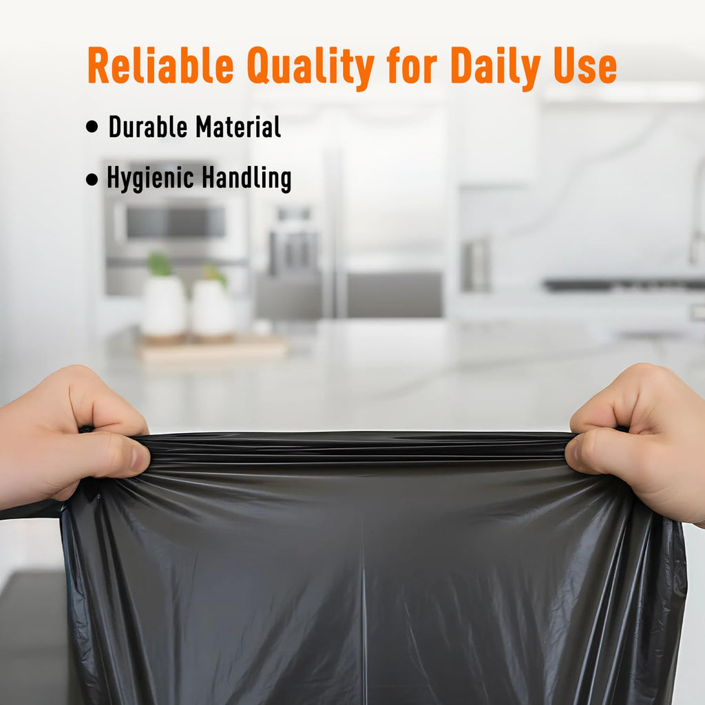 Presto! Garbage Bags | Medium | 180 Count | 30 Bags X 6 Rolls | Black