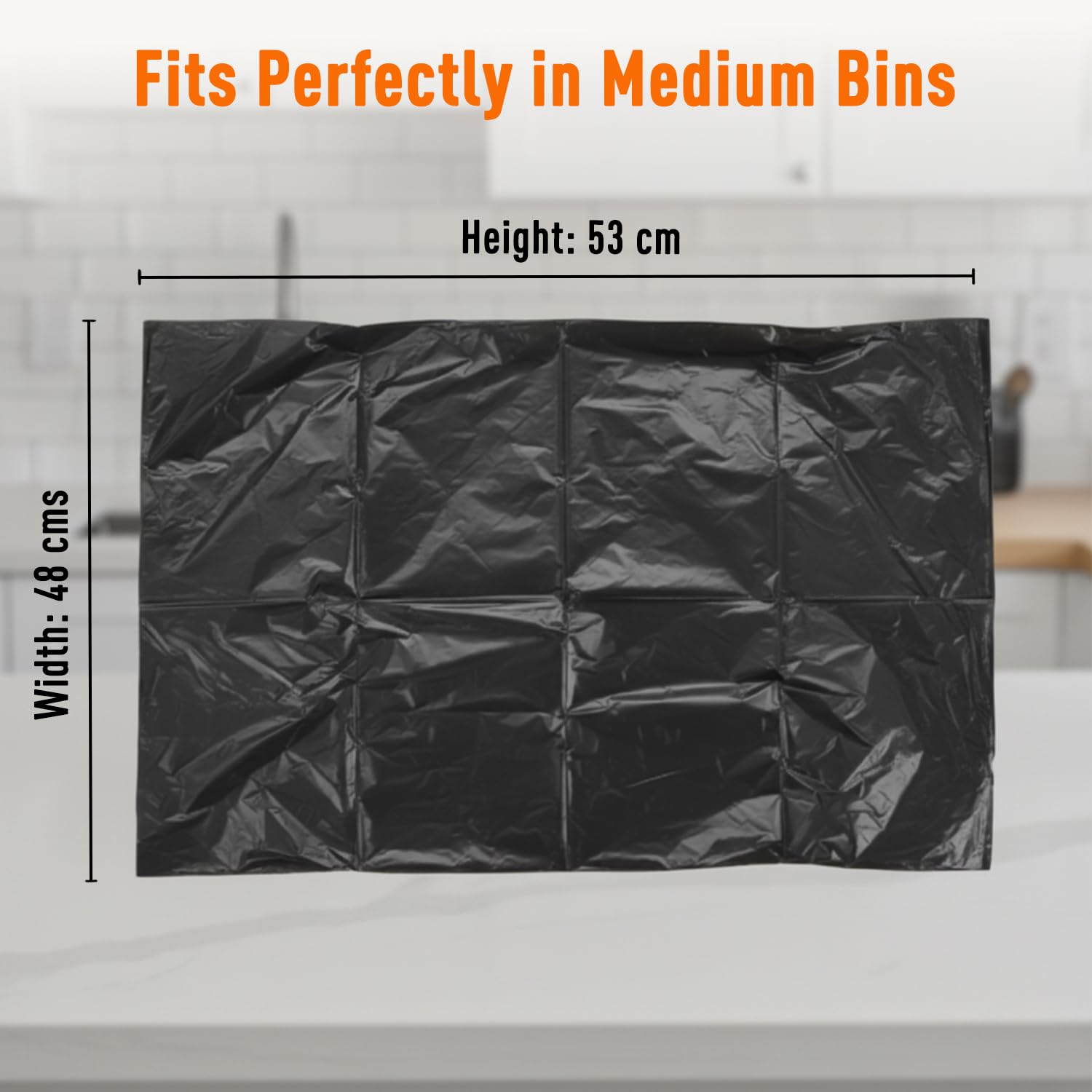 Presto! Garbage Bags | Medium | 180 Count | 30 Bags X 6 Rolls | Black